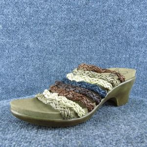 Umberto Raffini Pamela Women Slide Sandal Shoes Brown Synthetic Size 39 Medium